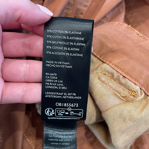 NEW BDG Urban Outfitters Harper Moto Cargo Pants Straight Leg Orange 10 - Picture 10 of 10